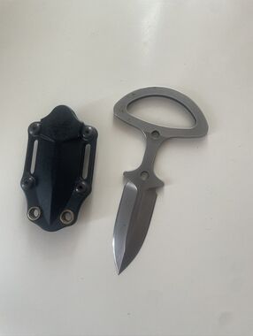 BENCHMADE DISCONTINUED Push Dagger Knife + Sheath Perfect Condition 175BK CBK